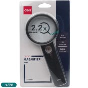 تصویر ذره بین 2 عدسی 2.2X دلی کد 9090 