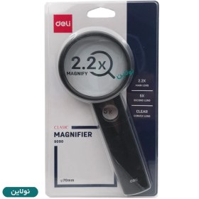 تصویر ذره بین 2 عدسی 2.2X دلی کد 9090 