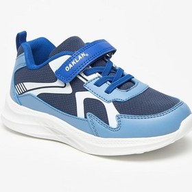 تصویر کفش ورزشی پنل‌دار با بسته‌شدن چسبی برند oaklan by shoexpress Panelled Sports Shoes with Hook and Loop Closure