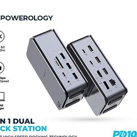 تصویر هاب و رم ریدر Powerology PW15IN1DS-GY 15 IN 1 Powerology PW15IN1DS-GY 15 IN 1 HUB