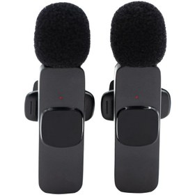 تصویر میکروفن یقه ای انسر مدل k9 dual Answer k9 dual Microphone