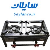 تصویر اجاق گاز پروفیلی دو شعله سایز ۷۰*۳۰ 