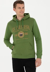 تصویر سویشرت مردانه یو اس پلو اورجینال سبز U.S. Polo Assn. 950021 