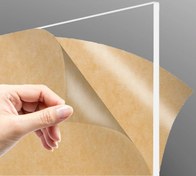 تصویر ورق پلکسی شفاف XT ابعاد ۱۴۵x۳۵ سانتی متر 