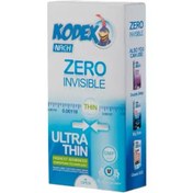 تصویر کاندوم ناچ کدکس مدل زیرو فوق العاده نازک 12 عددی Nach Kodex Zero Invisible Ultra Thin Condom12Pcs
