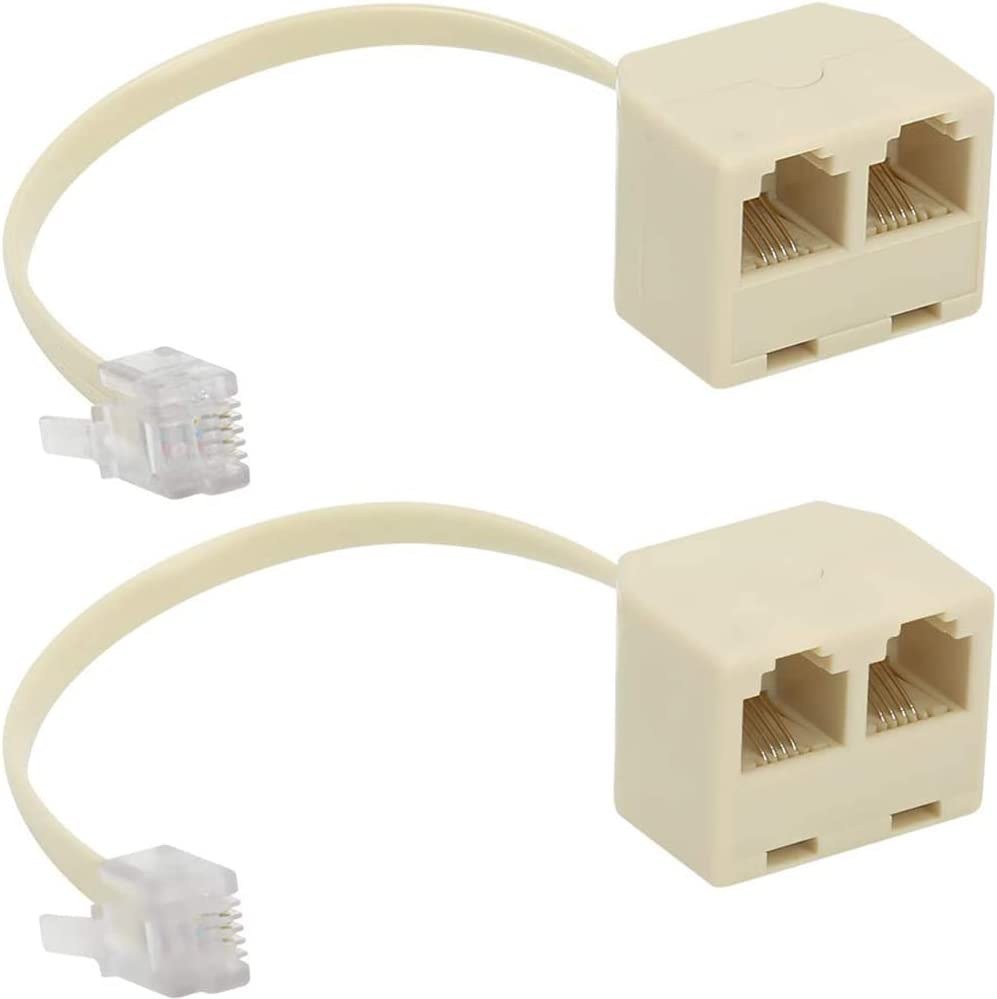 Adattatore Sdoppiatore Telefonico RJ11 1 Out Femmina 2 In Femmina Linq  6P4C-F3