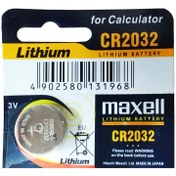 تصویر باتری سکه ای مکسل مدل CR2032 بسته ۱ عددی 