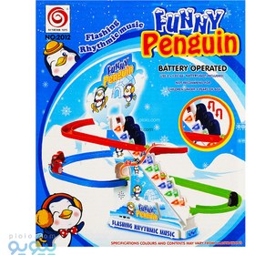 تصویر پله پنگوئن موزیکال سرسره 3 عددی JOLLY PENGUIN ITEM NO _ 2021/9