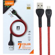 تصویر کابل کنفی میکرو یو اس بی LDNIO LS482 2.4A 2m LDNIO LS482 2.4A 1.2m USB To Micro USB cable