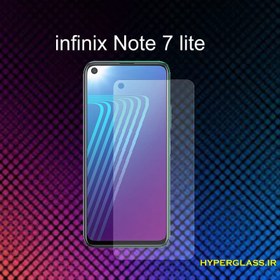 تصویر گلس محافظ صفحه نمایش نانو بلک اورجینال گوشی اینفینیکس Infinix Note 7 lite 