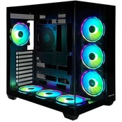 تصویر کیس کامپیوتر مسترتک Terabox Plus RGB Mid Tower مشکی MasterTech Terabox Plus RGB Mid Tower Black Computer Case