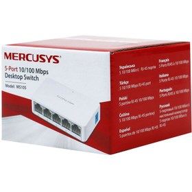 تصویر سوییچ 5 پورت مرکوسیس مدل MS105 Mercusys MS105 5-Port Switch