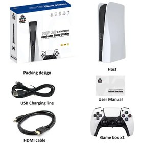 تصویر کنسول بازی مدل Q10 گیم استیک پرتابل (PSP 3D 2.4G wireless controller Game station) 