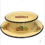 تصویر دیس ۳۶ وکاسه ۴ لیتر لعابی 