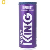 تصویر نوشابه انرژی زا نایت کینگ مدل اینفینیتی (Night King Infinity) حجم 250 میلی لیتری - 24 عدد 