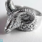 تصویر انگشتر نقره قوچ 