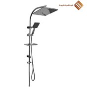 تصویر دوش حمام DOPرنگ کروم براق (C)مدل 1425 مربع 30*30 آب و هوا 