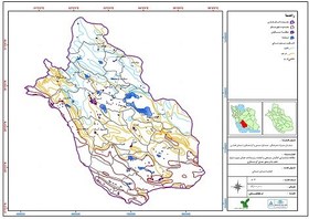 تصویر عنوان نقشه :طبقه بندی دمایی استان فارس 