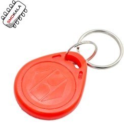 تصویر تگ RFID 125KHZ قرمز مدل جاکلیدی 