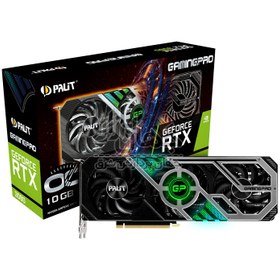 تصویر کارت گرافیک گیمینگ پلیت GeForce RTX 3080 GamingPro OC سری LHR ظرفیت 10 گیگابایت Palit GeForce RTX 3080 GamingPro OC 10GB GDDR6X-LHR