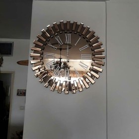 تصویر ساعت دیواری دکوراتیو طرح خورشیدی قطر 90 سانت 