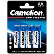 تصویر باتری قلمی کملیون مدل Super Heavy Duty بسته 4 عددی ا Camelion Super Heavy Duty AA Battery Pack of 4 Camelion Super Heavy Duty AA Battery Pack of 4