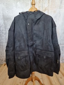 تصویر کاپشن کتان وارداتی سبک کلاه‌دار (مدل پارکا) با آستر سایز XL تا ۳XL - ۳XL 