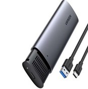 تصویر کابل و مبدل مردانه زنانه M.2 SATA NGFF SSD USB 3.1 5GBPS TYPE C GEN1 B KEY M جعبه کلید Ugreen 