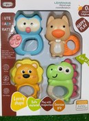 تصویر ست جغجه حیوانات 4 عددی 