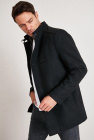 تصویر Slim Fit Pamuklu Kaşe Kaban 5841012 