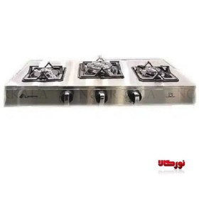 تصویر اجاق گاز رومیزی سه شعله فندک دار آتشگر مدل 333 Three-burner tabletop gas stove, model 333