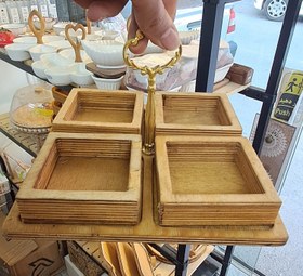 تصویر اردور خوری ، اردور خوری مربع ، اروور خوری چوبی ، اردور خوری چوبی چهار خانه ، اردور خوری دوبل مربع چهار خانه 
