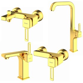 تصویر ست شیرآلات شودر مدل میشل - کروم Shouder Set Faucet Michel Model