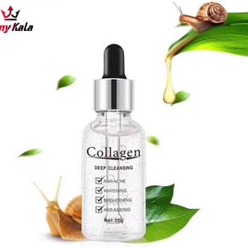 تصویر سرم کلاژن ساز و رفع چروک حلزون Snail Collagen Collagen Serum and Snail Collagen