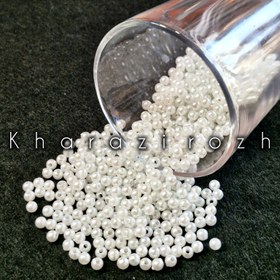 تصویر مروارید سفید پلاستیکی بسته ۵۰ گرمی - ۶ 