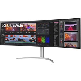 تصویر مانیتور ال جی مدل 49WQ95C-W سایز 49 اینچ LG 49WQ95C-W Curved UltraWide Monitor 49Inch