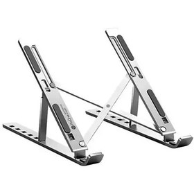 تصویر استند فلزی تاشو لپ تاپ M18 M18 Laptop Aluminum Stand MacBook Notebook Stand