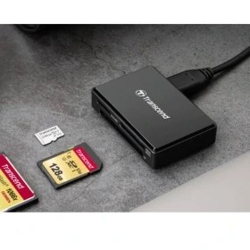 تصویر رم ریدر ترنسند Transcend RDC8 USB 3.1 Black 