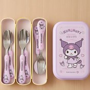 تصویر قاشق و چنگال کرومی مدل استیل 