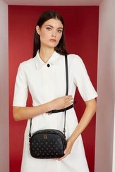 تصویر Pierre Cardin کیف شانه زن مونوگرام سیاه 05PO22Y1534 Pierre Cardin Siyah Monogram Kadın Omuz Çantası 05PO22Y1534