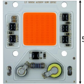 تصویر چیپ لامپ رشد گیاه 50 وات مدل 2b72C 
