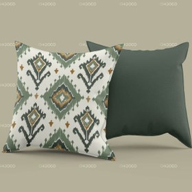 تصویر کوسن مبل سبز ست 4 عددی کد PS123 