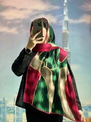 تصویر شال طرح دارحریر 