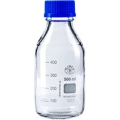 تصویر بطری درب آبی قابل اتوکلاو 