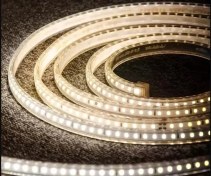 تصویر ریسه شلنگی 2835 وایرلس شیله تراکم 120 لامپ سری طلایی 