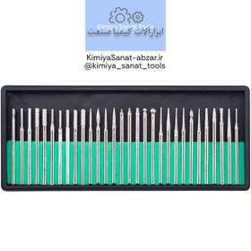 تصویر فرز فرم پودری 30 عددی CBN diamond dremel carving bits 30 pcs