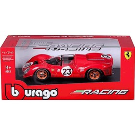 تصویر ماکت بوراگو فراری 330 P4 Daytona 1964 مقیاس 1:24 شماره 23 Bburago Ferrari 