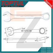 تصویر آچار یکسر تخت و یکسر رینگی 65-60-50-48-42-34 تاپ تول TOPTUL 