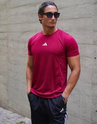 تصویر تیشرت ورزشی مردانه آدیداس پارچه تنفسی رنگ مشکی 