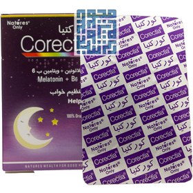 تصویر کورکتیا (ملاتونین + ویتامین ب6) نیچرز اونلی 30 قرص Corectia Natures Only 30Tabs